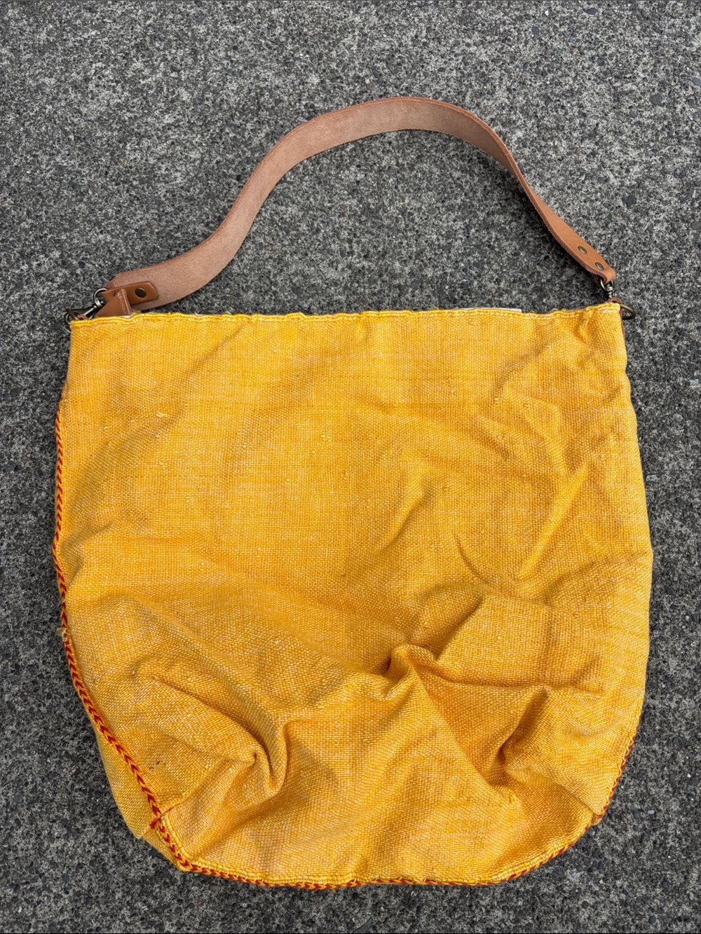 Jenna Bee Hand Crafted  Embroidered Canvas Shoulder Bag - Picture 2 of 5